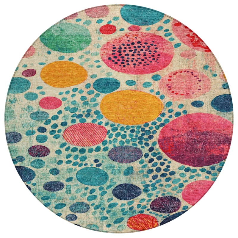 HomeRoots Geometric Transitional Rectangle Outdoor Rug