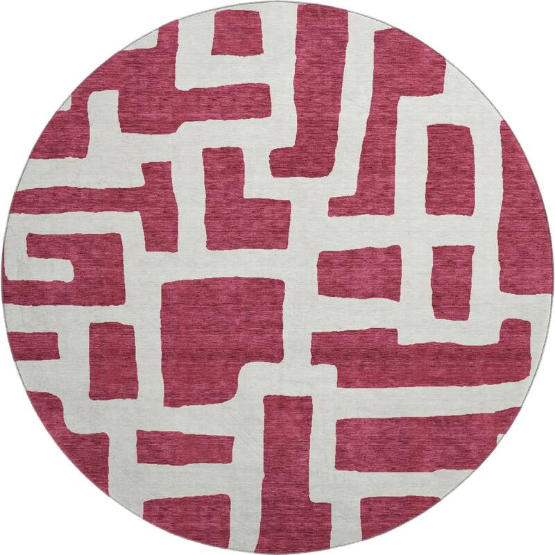 Premium Washable Super Soft Geo Maze Mayfield Rug