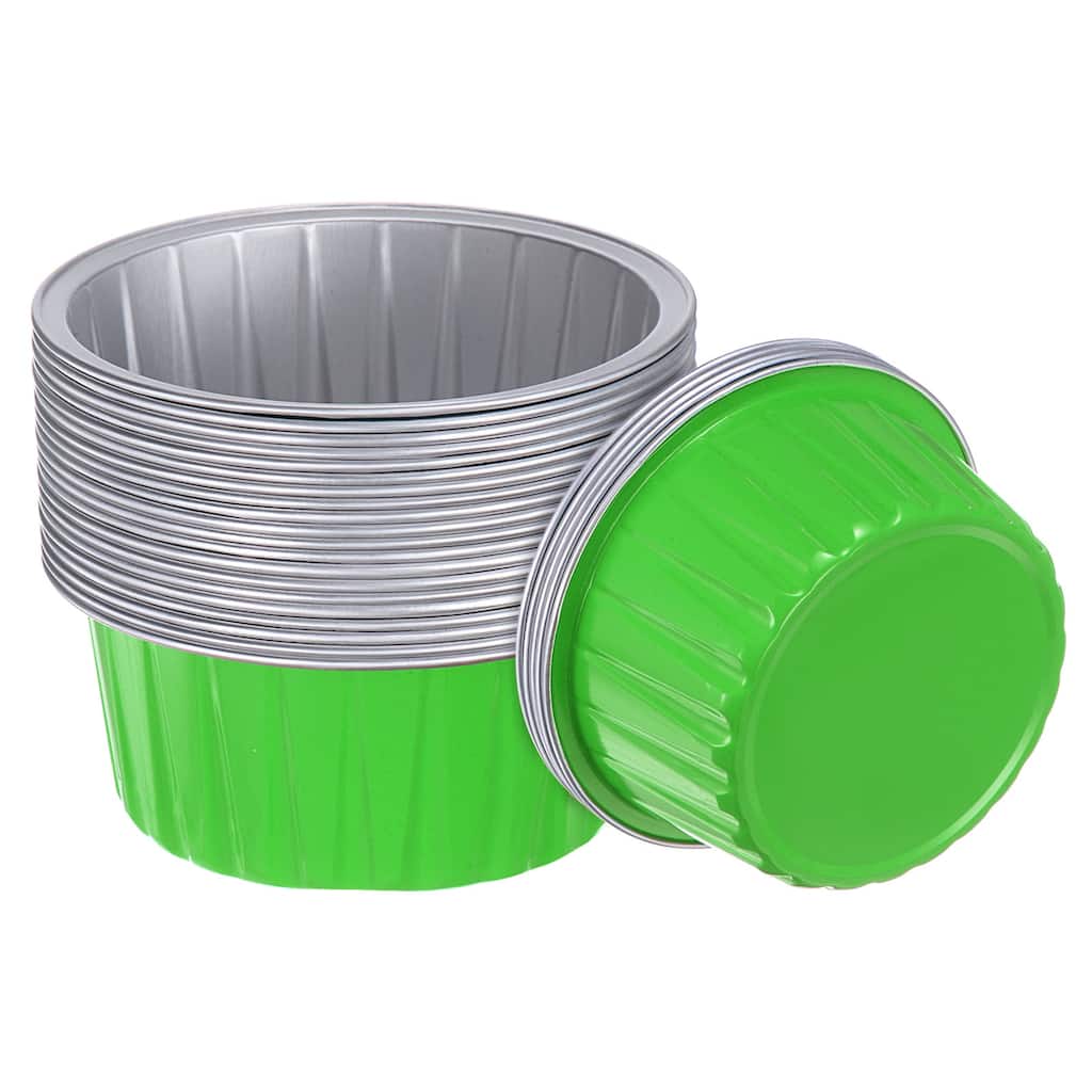 Cupcake Cups, 25pcs 66x36x85mm Aluminum Foil Standard Cupcake Liners
