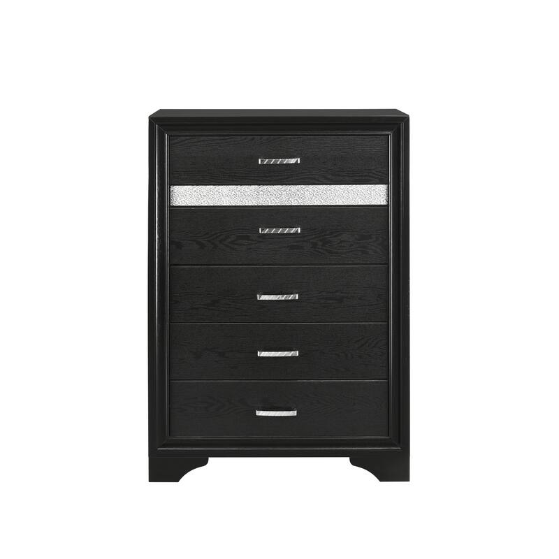 Corbin Black 6-piece Storage Bedroom Set