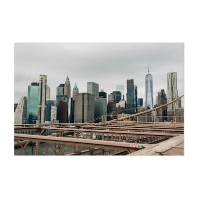 Brooklyn Bridge New York Brooklyn Bridge 04 Building Art Print/Poster ...
