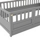 preview thumbnail 15 of 29, Twin Size Wood Floor Bed with Barrier Door