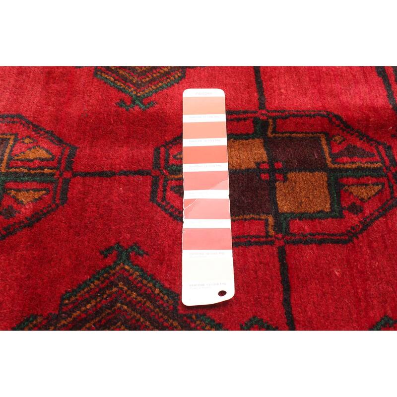 ECARPETGALLERY Hand-knotted Teimani Red Wool Rug - 3'8 x 6'2