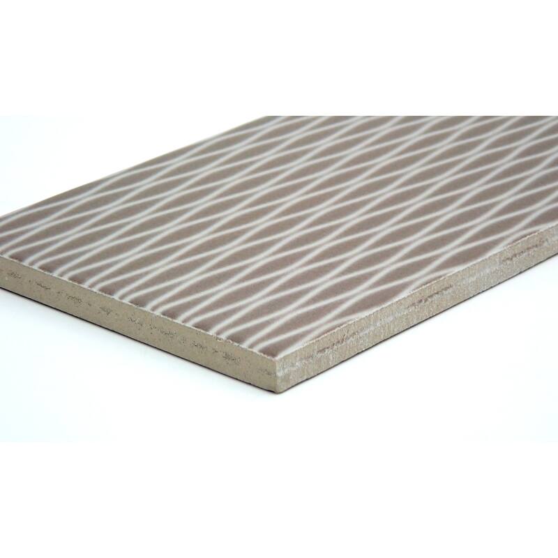 Emser Tile Motif II - 4" x 12" Rectangle Walls Tile - Glossy Visual -