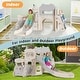 preview thumbnail 7 of 12, Toddler Slide, 9 in 1 Kids Indoor Bus Slide for Toddlers 1-3, Baby Indoor Outdoor Slide Bus Play House Playset Playground