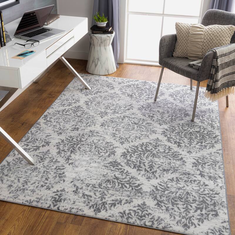 Artistic Weavers Oshawa Distressed Damask Area Rug