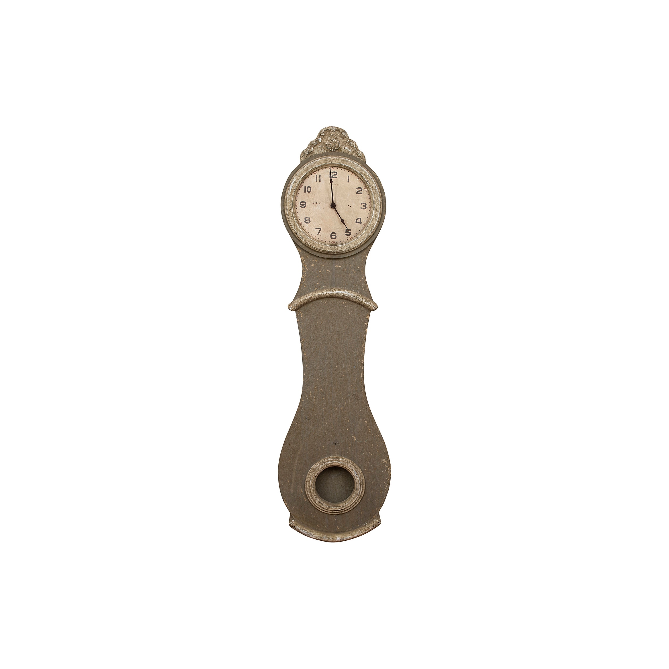 Decorative Reclaimed Wood Grandfather Style Wall Clock
