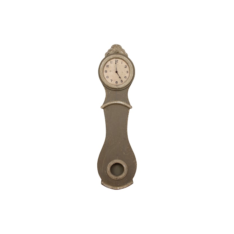 Decorative Reclaimed Wood Grandfather Style Wall Clock