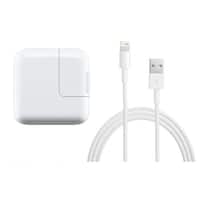 Apple 12W USB Fast Power Adapter with 1 Meter Lightning Cable for iPhone & iPad - White