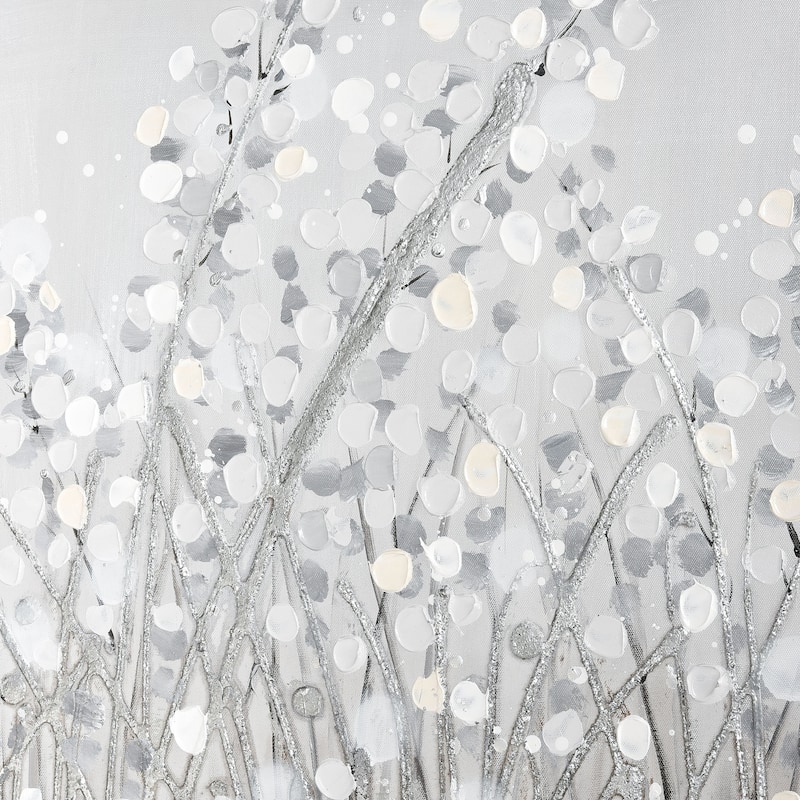 Elk Home Meadow Mist Gray Fabric 24 Inch Wide Wall Art