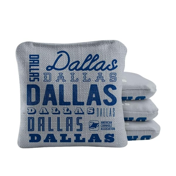 slide 2 of 4, Dallas Football Gray Dual Sided Cornhole Bags
