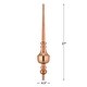preview thumbnail 2 of 3, Victoria Polished Copper Roof Finial