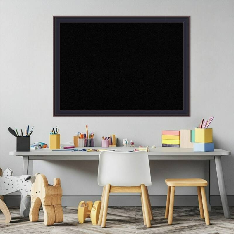 Havana Black Bronze Framed Cork Board - Bulletin Board, Organization Board, Pin Board