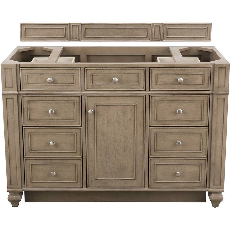 James Martin Vanities 157-V48-M Bristol 48" Free Standing Single Basin - Whitewashed Walnut