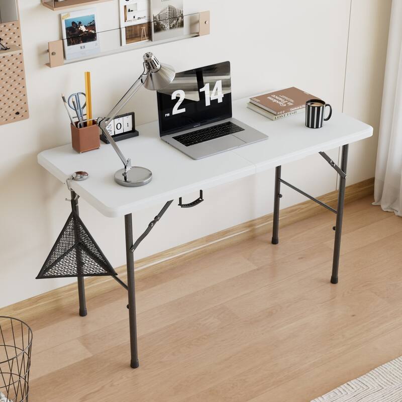 Camping Table with Mesh Bag Foldable Table Indoor Outdoor Portable Camping Table Suitable for Picnic Camping BBQ Backyard Beach