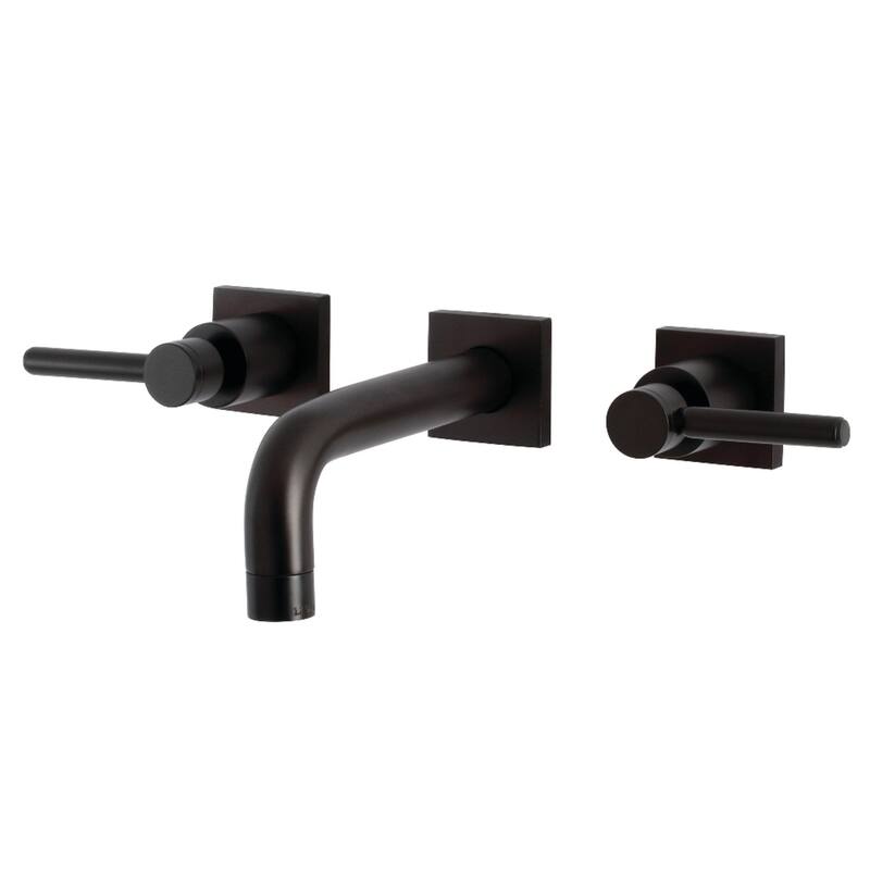 Kingston Brass Concord Two-Handle 3-Hole Wall Mount Bathroom Faucet