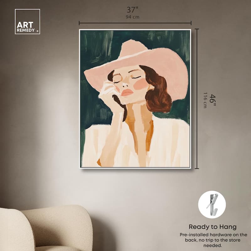 Sun Hat Canvas by Art Remedy