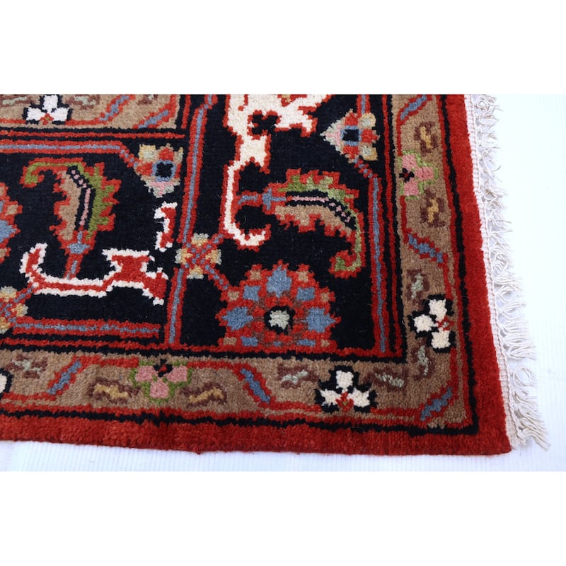 ECARPETGALLERY Hand-knotted Serapi Heritage Dark Copper Wool Rug - 7'11 x 10'2