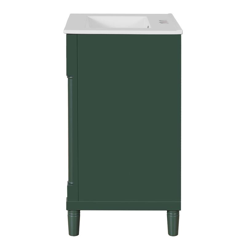 24" Bathroom Vanity with Integrated Ceramic Sink