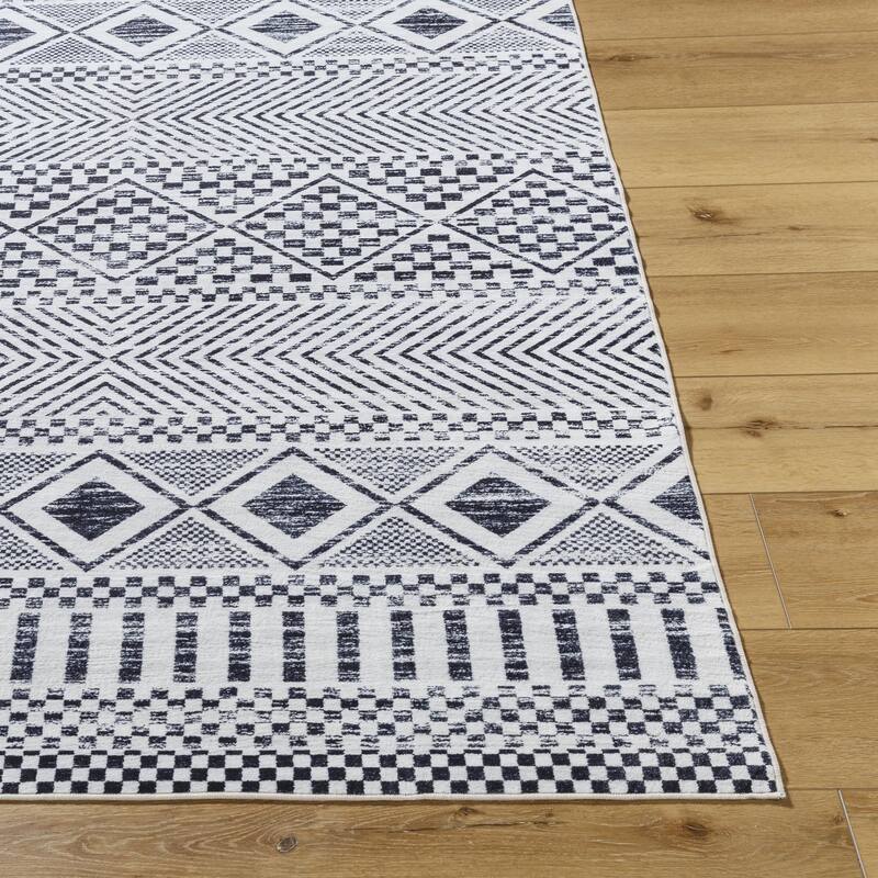 Livabliss Lavable Washable Global Area Rug