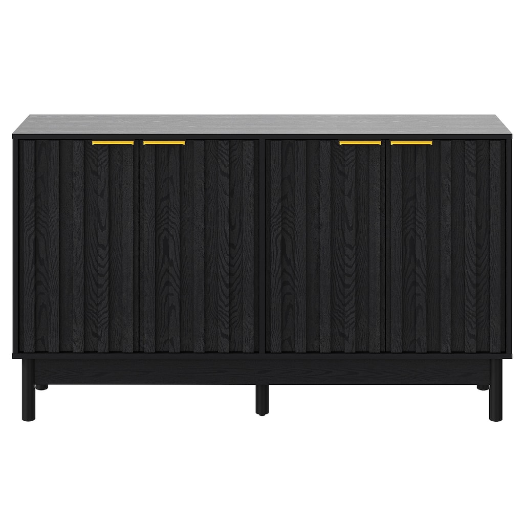 Buffet Cabinet with Doors and Adjustable Shelves