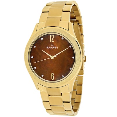 Skagen Women's Classic Brown MOP Dial Watch - SKW2108 - Brown MOP - 6 (36)
