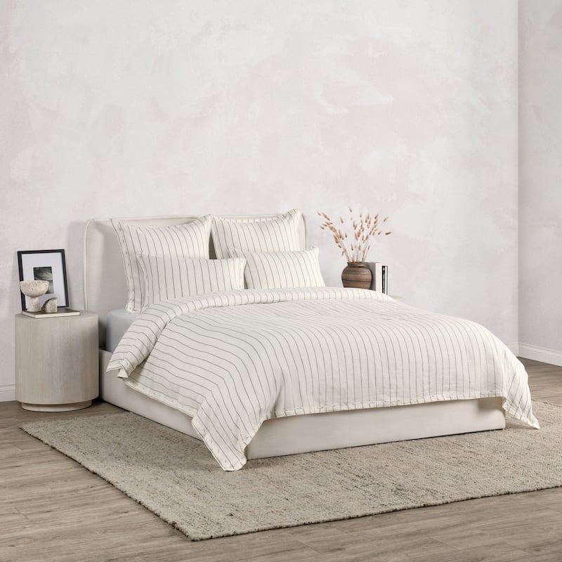 Kingston 100% Linen Natural Duvet Cover by Kosas Home