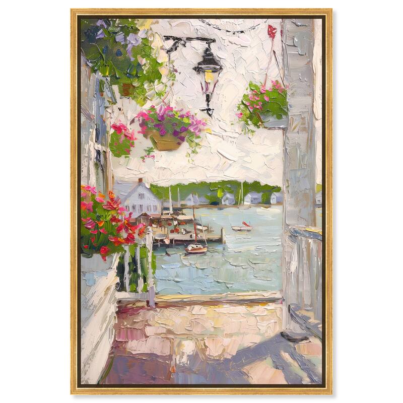 Harbor Hideaway II Canvas by Art Remedy - Gold - 30" x 45"