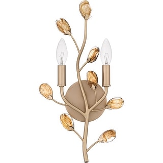 Heiress 2-Light Bronze Gold Wall Sconce