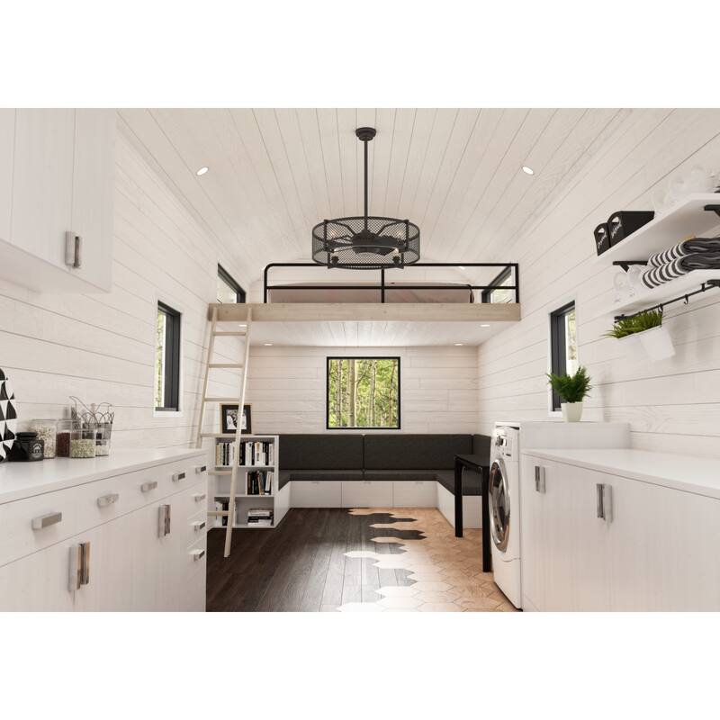 Hunter Fennec Ceiling Fan with LED Light and Wall Control - Noble Bronze