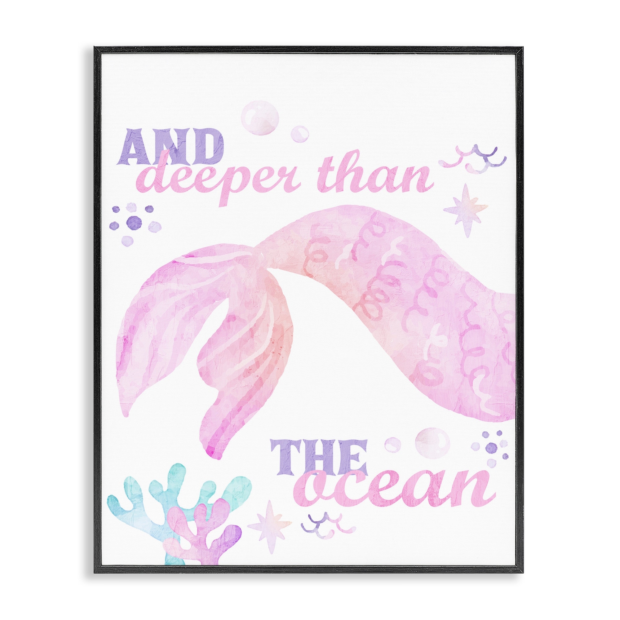 Stupell Deeper Than The Ocean Framed Giclee Art Design By Kim Allen