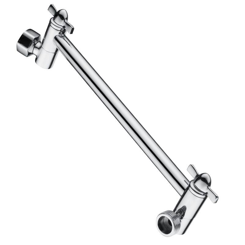 BRIGHT SHOWERS Shower Head Extension Arm for Rain and Handheld Shower Head, 10 & 5 Inch Universal Shower Arm Extender