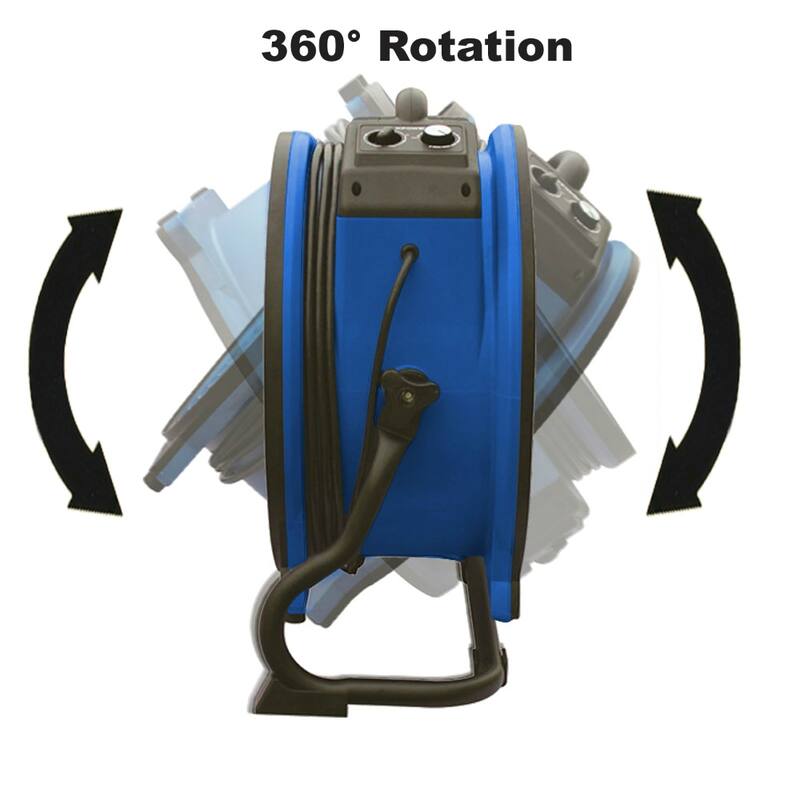 XPOWER Variable Speed Sealed Motor Industrial Axial Air Mover, Blower