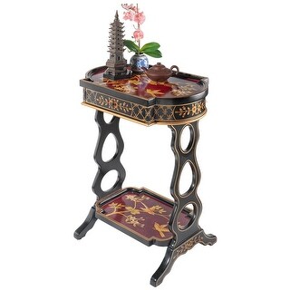 Design Toscano The Terrace of Shanghua Asian Style Lacquered Side Table