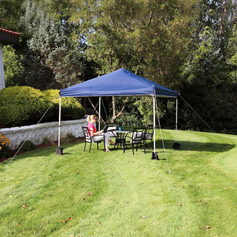 Sunnydaze Standard Pop-Up Canopy with Carry Bag and Sandbags