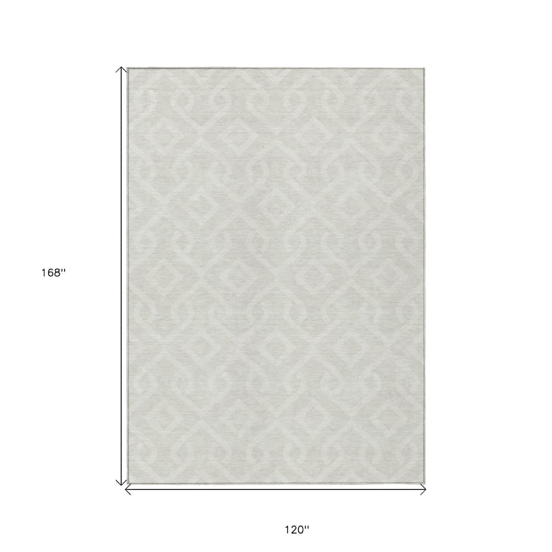 HomeRoots Geometric Transitional Rectangle Outdoor Rug