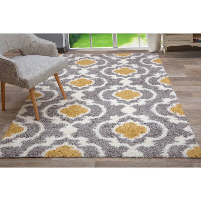 Porch & Den Touro Trellis Shag Area Rug
