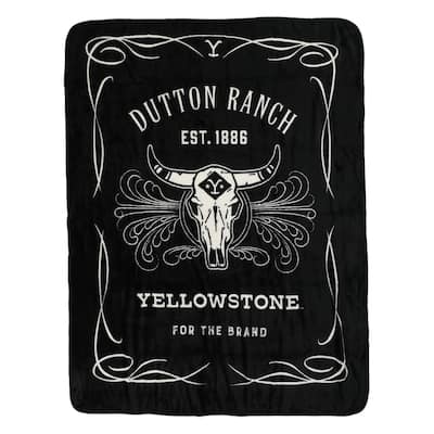 Paramount Yellowstone Whiskey Label Silk Touch Throw Blanket