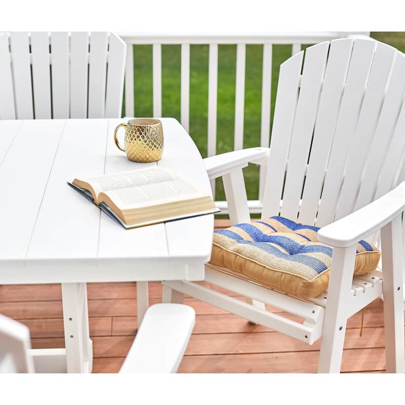 Klear Vu Raffia Indoor/Outdoor Chair Cushion Set of 2