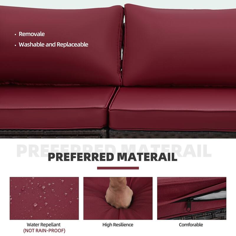 12-Person Patio Conversation Set with Fire Pit Table, All-Weather Wicker Outdoor Furniture