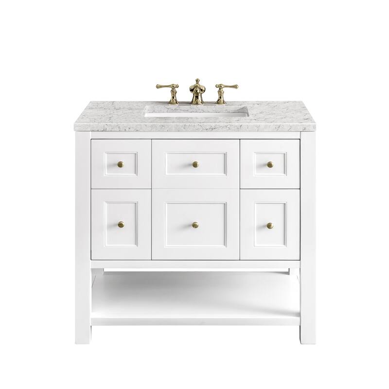 James Martin Vanities Breckenridge 36" Single Vanity, Bright White