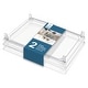 preview thumbnail 9 of 7, 2-Tier Stackable Storage Shelf Stand- Foldable Organizer Rack for Kitchen Pantry
