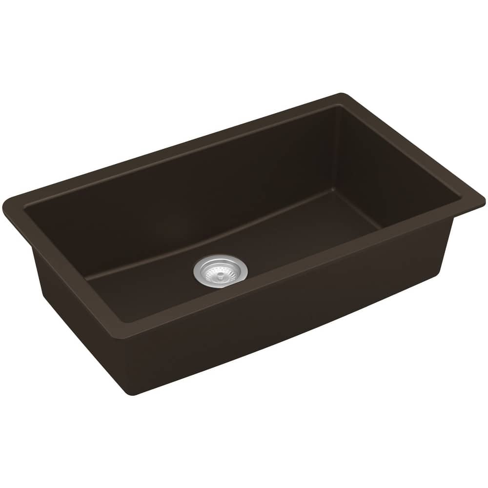 Karran USA QU-812 Undermount 32-1/2" Large Single Bowl Quartz/Granite