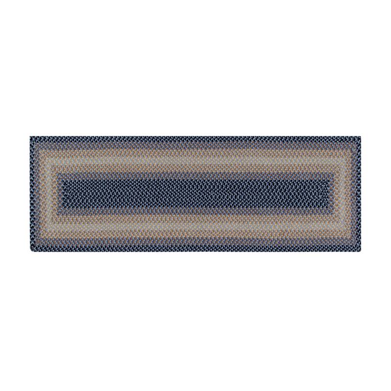 Better Trends Woodbridge Braid 100% Wool Stain Resistant, Double-Sided Reversible Rectangle Indoor Area Utility Rug