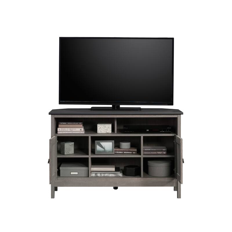 Wood Corner TV Stand for TVs up to 50", Brown - 47.01" W x 19.45" D x 30.12" H