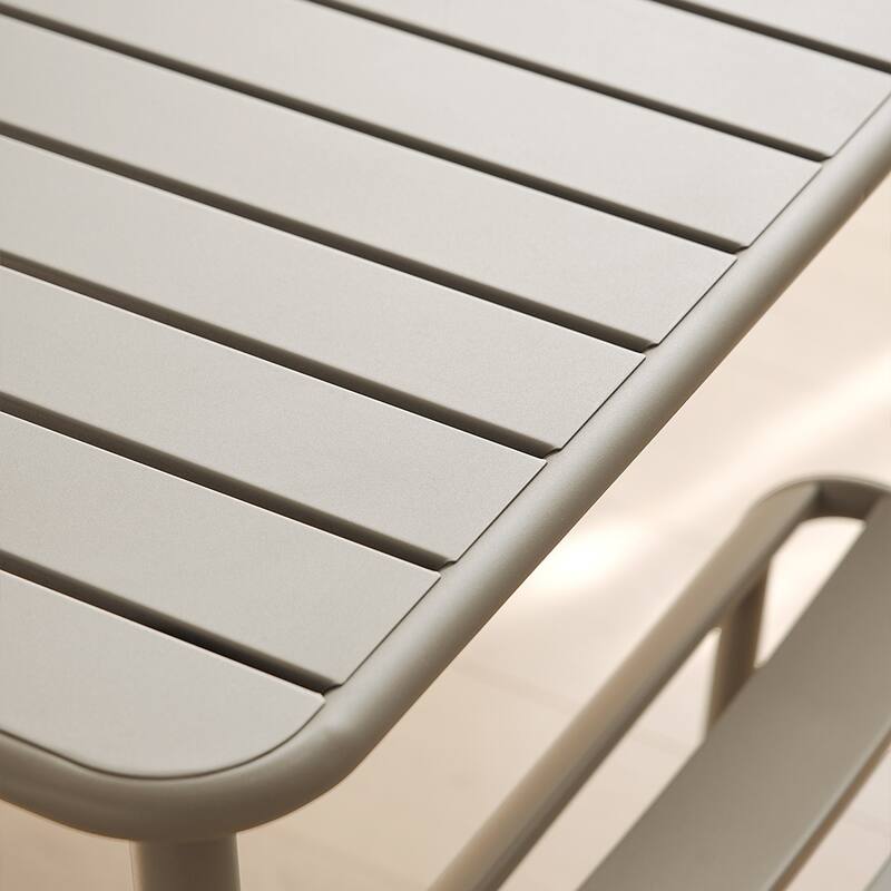 Long Table Outdoor Dining Table Villa Courtyard Balcony Table Outdoor Leisure Table Simple Garden Waterproof Table