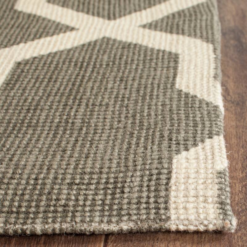 SAFAVIEH Handmade Cedar Brook Hildegarde Modern Jute Rug - 2'3" x 3'9" - Grey/Ivory - Rectangle