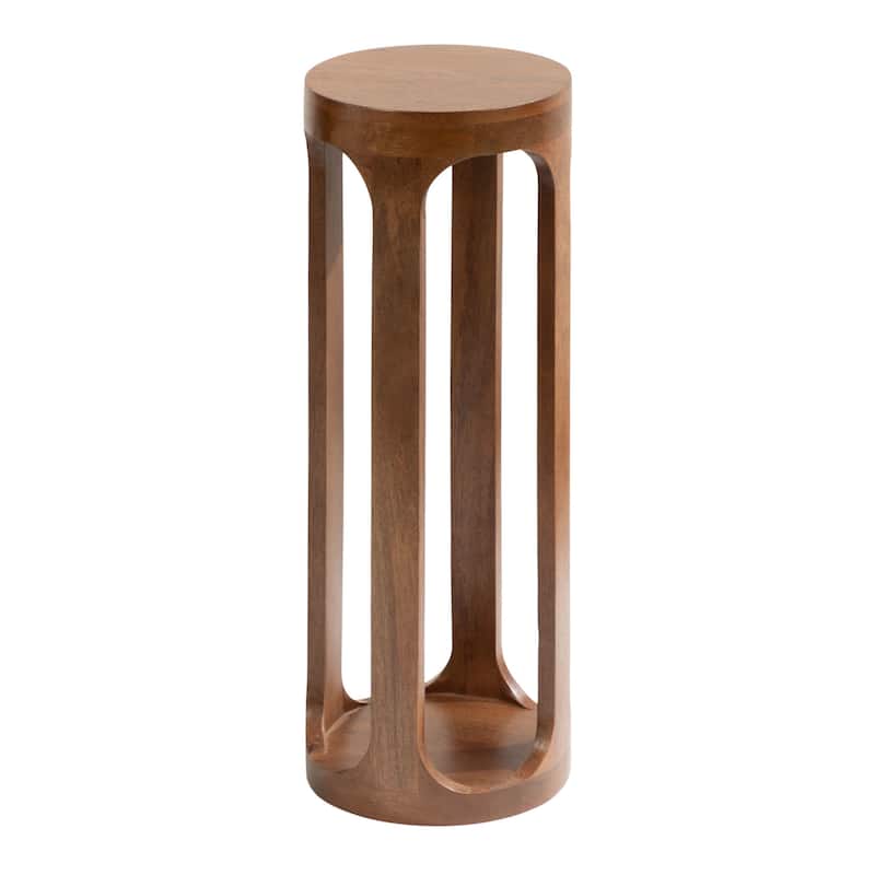 Kate and Laurel Dahl Wood Drink Table - 8x8x23 - Walnut