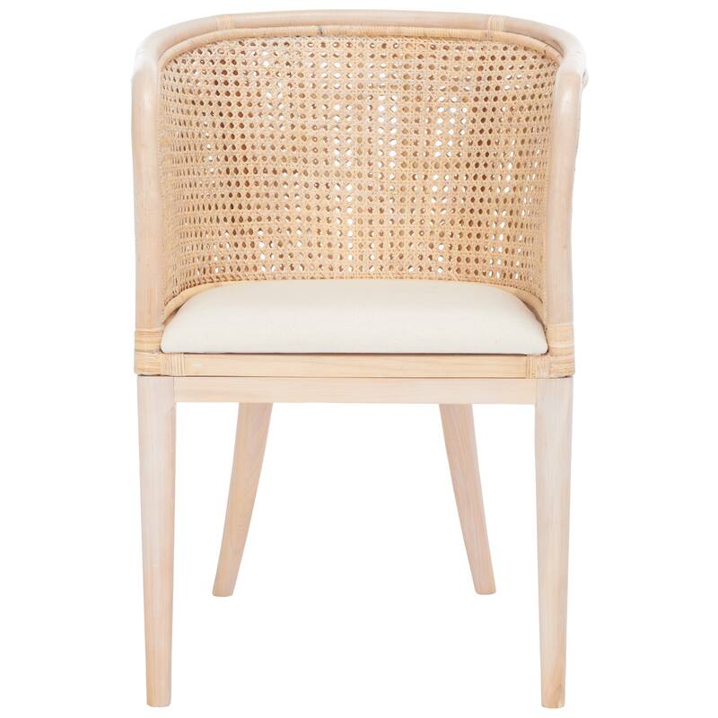 SAFAVIEH Vakina Arm Chair with Cushion - 23"W x 23.8"D x 32.5"H - 23Wx24Dx33H
