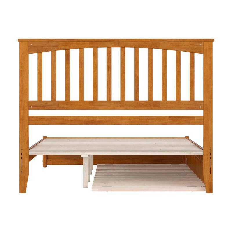 Everett Platform Bed with Panel Footboard and Twin XL Trundle